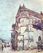 Alfred Sisley Church at Moret after the Rain Germany oil painting artist